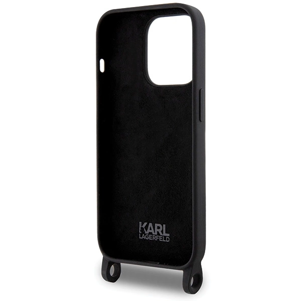 Karl Lagerfeld KLHCP15XSCBSCNK iPhone 15 Pro Max 6.7" hardcase black/black Crossbody Silicone Choupetteeng