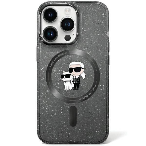 Karl Lagerfeld KLHMN61HGKCNOK iPhone 11 / Xr 6.1" black/black hardcase Karl&Choupette Glitter MagSafeeng