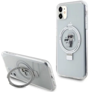 Karl Lagerfeld KLHMN61HMRSKCH iPhone 11 / Xr 6.1" white/white hardcase Ring Stand Karl&Choupette MagSafeeng