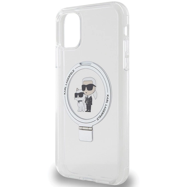 Karl Lagerfeld KLHMN61HMRSKCH iPhone 11 / Xr 6.1" white/white hardcase Ring Stand Karl&Choupette MagSafeeng
