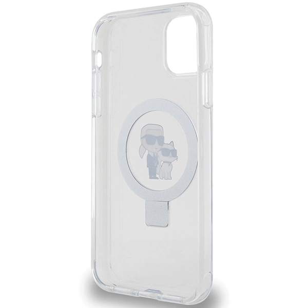 Karl Lagerfeld KLHMN61HMRSKCH iPhone 11 / Xr 6.1" white/white hardcase Ring Stand Karl&Choupette MagSafeeng