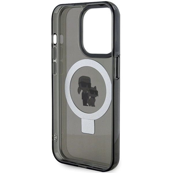 Karl Lagerfeld KLHMP13LHMRSKCK iPhone 13 Pro 6.1" black/black hardcase Ring Stand Karl&Choupette MagSafeeng