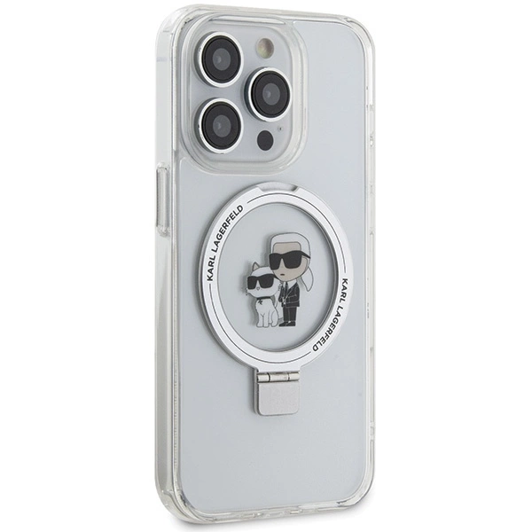 Karl Lagerfeld KLHMP14LHMRSKCH iPhone 14 Pro 6.1" white/white hardcase Ring Stand Karl&Choupette MagSafeeng