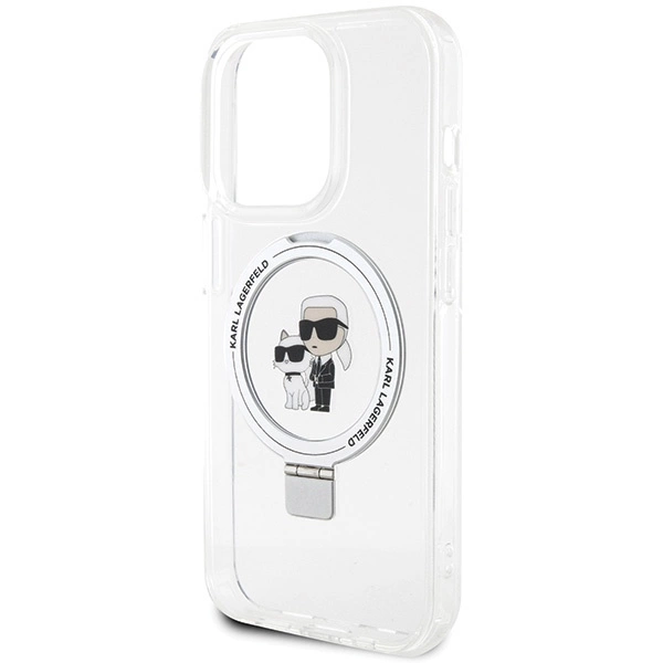 Karl Lagerfeld KLHMP14LHMRSKCH iPhone 14 Pro 6.1" white/white hardcase Ring Stand Karl&Choupette MagSafeeng