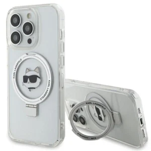 Karl Lagerfeld KLHMP15LHMRSCHH iPhone 15 Pro 6.1" white/white hardcase Ring Stand Choupette Head MagSafeeng