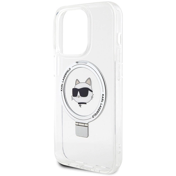 Karl Lagerfeld KLHMP15LHMRSCHH iPhone 15 Pro 6.1" white/white hardcase Ring Stand Choupette Head MagSafeeng