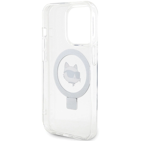Karl Lagerfeld KLHMP15LHMRSCHH iPhone 15 Pro 6.1" white/white hardcase Ring Stand Choupette Head MagSafeeng