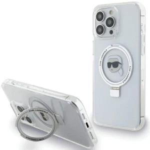 Karl Lagerfeld KLHMP15LHMRSKHH iPhone 15 Pro 6.1" white/white hardcase Ring Stand Karl Head MagSafeeng