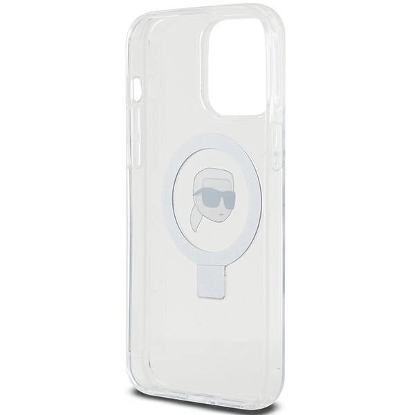 Karl Lagerfeld KLHMP15LHMRSKHH iPhone 15 Pro 6.1" white/white hardcase Ring Stand Karl Head MagSafeeng