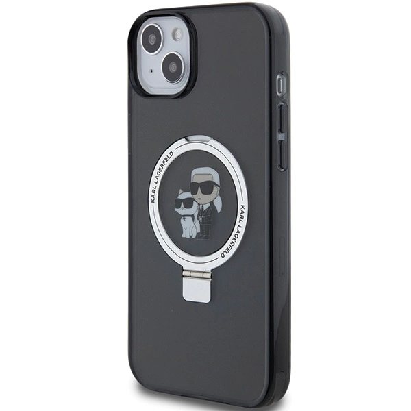 Karl Lagerfeld KLHMP15MHMRSKCK iPhone 15 Plus 6.7"black/black hardcase Ring Stand Karl&Choupette MagSafeeng