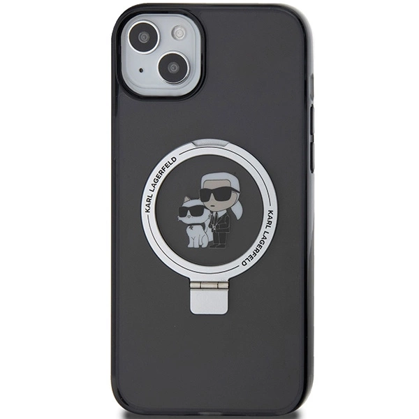 Karl Lagerfeld KLHMP15MHMRSKCK iPhone 15 Plus 6.7"black/black hardcase Ring Stand Karl&Choupette MagSafeeng