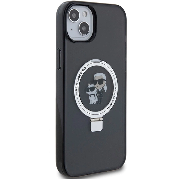 Karl Lagerfeld KLHMP15MHMRSKCK iPhone 15 Plus 6.7"black/black hardcase Ring Stand Karl&Choupette MagSafeeng