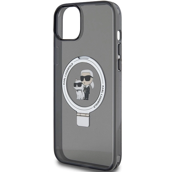 Karl Lagerfeld KLHMP15MHMRSKCK iPhone 15 Plus 6.7"black/black hardcase Ring Stand Karl&Choupette MagSafeeng