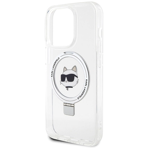 Karl Lagerfeld KLHMP15XHMRSCHH iPhone 15 Pro Max 6.7" white/white hardcase Ring Stand Choupette Head MagSafeeng