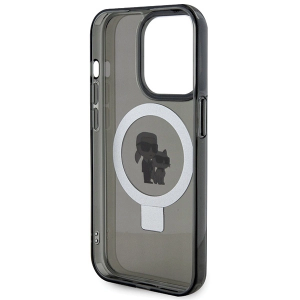 Karl Lagerfeld KLHMP15XHMRSKCK iPhone 15 Pro Max 6.7" black/black hardcase Ring Stand Karl&Choupette MagSafeeng