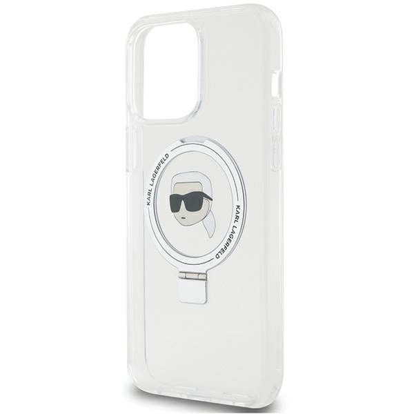 Karl Lagerfeld KLHMP15XHMRSKHH iPhone 15 Pro Max 6.7" white/white hardcase Ring Stand Karl Head MagSafeeng