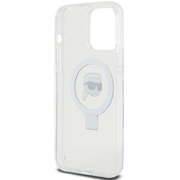 Karl Lagerfeld KLHMP15XHMRSKHH iPhone 15 Pro Max 6.7" white/white hardcase Ring Stand Karl Head MagSafeeng