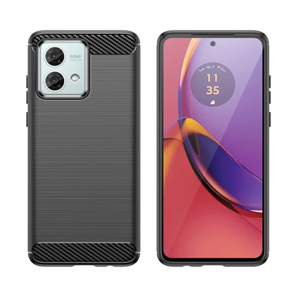 Carbon Case for Motorola Moto G84 - blackeng