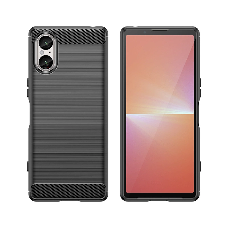 Carbon Case for Sony Xperia 5 V - blackeng