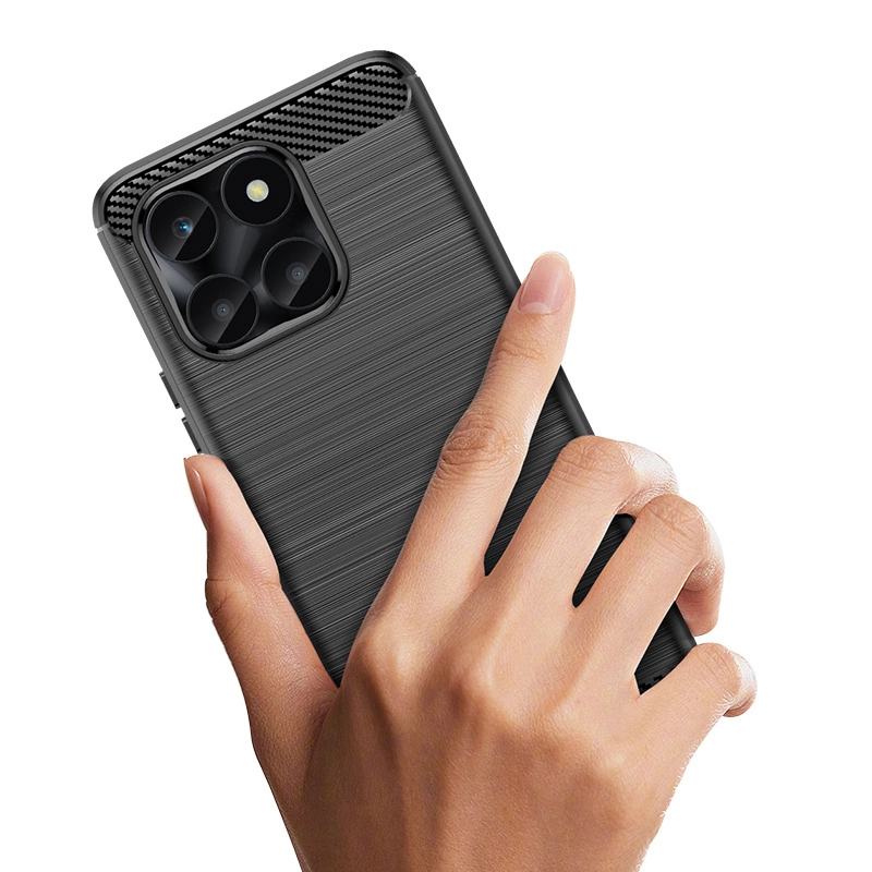 Carbon Case for Honor X6a - blackeng