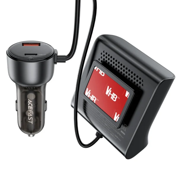 Acefast B11 138W USB-A USB-C Car Charger with 6 Ports - Blackeng