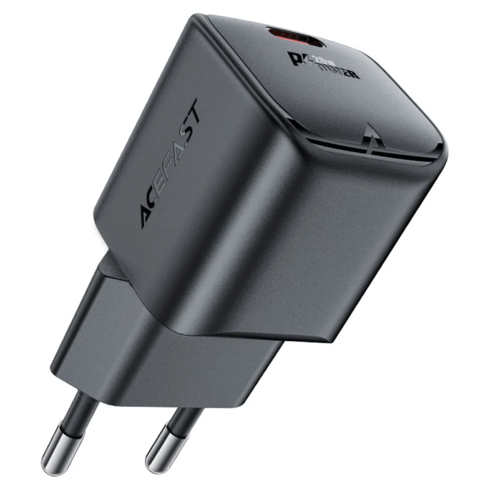 Acefast A73 Mini PD 20W GaN USB-C wall charger - blackeng