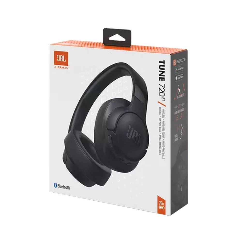 JBL Tune 720BT on-ear wireless headphones - blackeng
