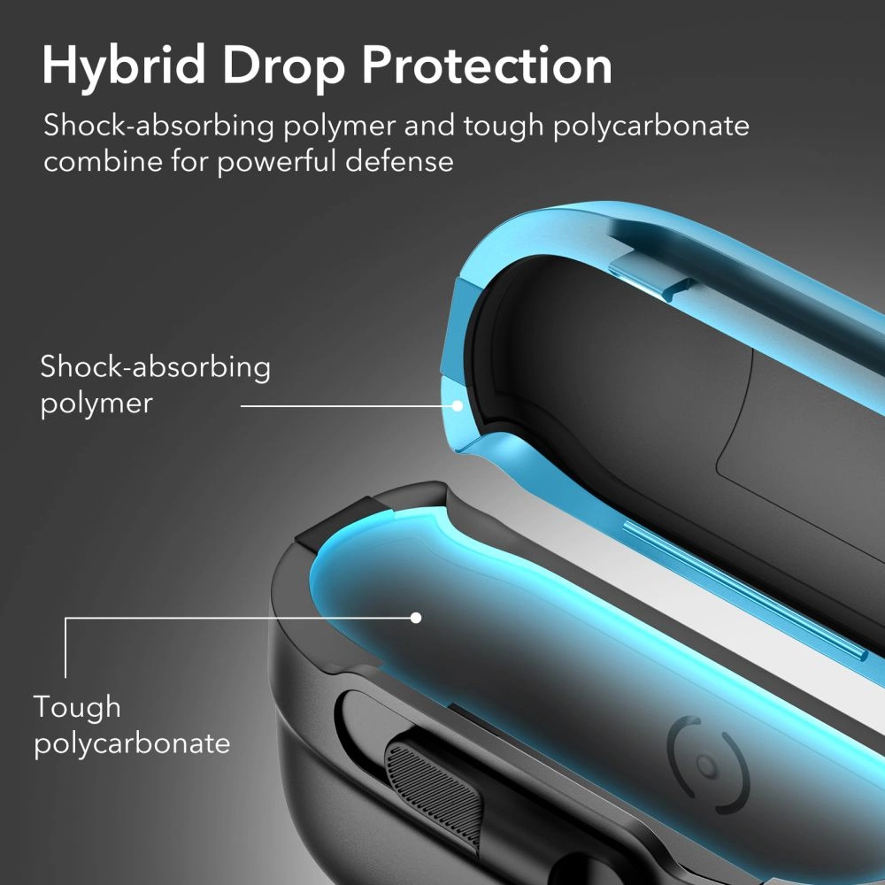 ESR Pulse Halolock Case with MagSafe for Apple AirPods Pro 1/2 - Blackeng