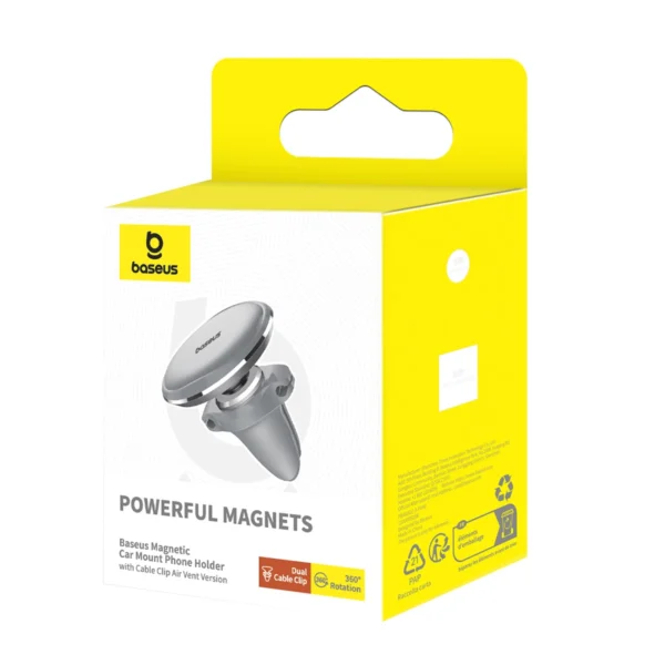 Baseus C40141201S13-00 magnetic car holder for air vent - silvereng