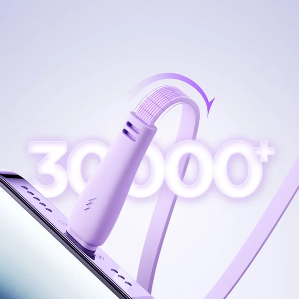Joyroom Colorful Series S-A40 Cable Retractable 3in1 USB-A - USB-C / Lightning / Micro USB 1m - Purpleeng