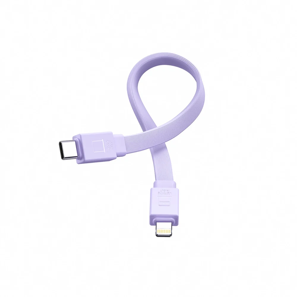 Powerbank Joyroom JR-PBM01 magnetic 10000mAh 20W with stand + Lightning cable - USB-C - purpleeng