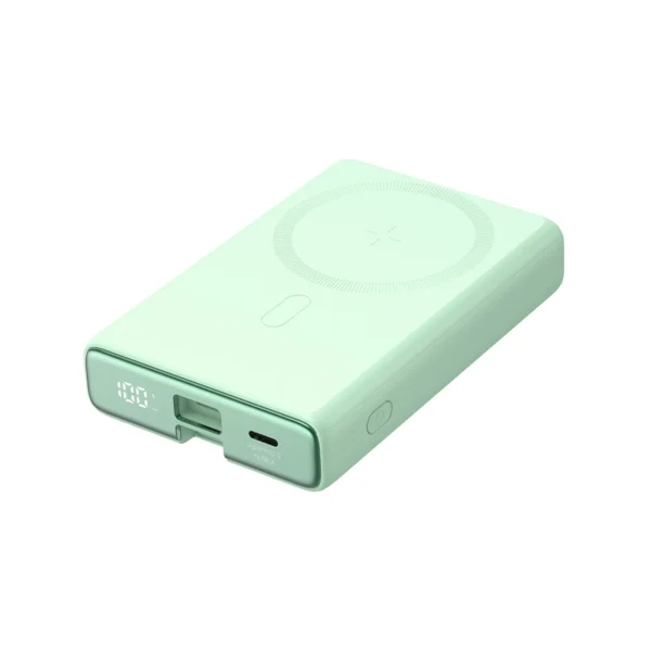 Powerbank Joyroom JR-PBM01 magnetic 10000mAh 20W with stand + Lightning cable - USB-C - greeneng