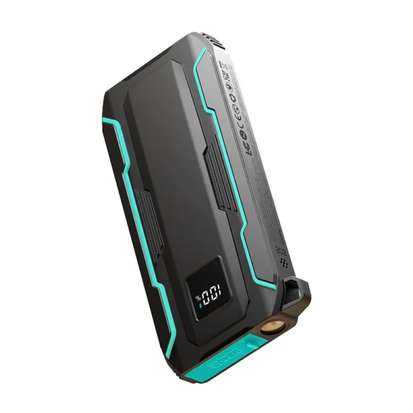 Joyroom JR-L017 22.5W 10000mAh Powerbank with built-in USB-C / Lightning cables - blackeng