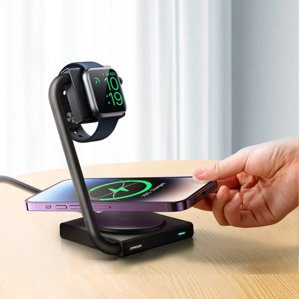 Joyroom JR-WQN05 15W MagSafe / Qi 2in1 inductive charger foldable - blackeng