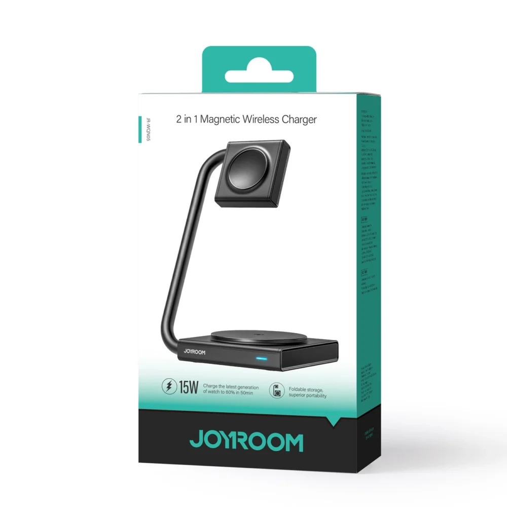 Joyroom JR-WQN05 15W MagSafe / Qi 2in1 inductive charger foldable - blackeng