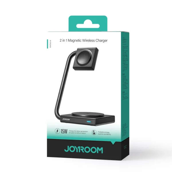 Joyroom JR-WQN05 15W MagSafe / Qi 2in1 inductive charger foldable - blackeng