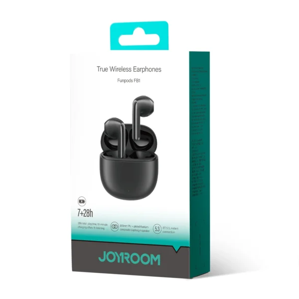 TWS Joyroom Funpods Series JR-FB1 Bluetooth 5.3 wireless headphones - blackeng