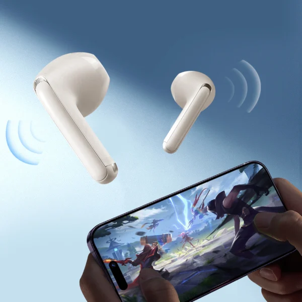 TWS Joyroom Funpods Series JR-FB1 Bluetooth 5.3 wireless headphones - beigeeng