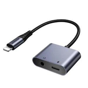 Joyroom SY-L01 Lightning to Lightning / 3.5 mm mini jack DAC adapter 2in1 - blackeng