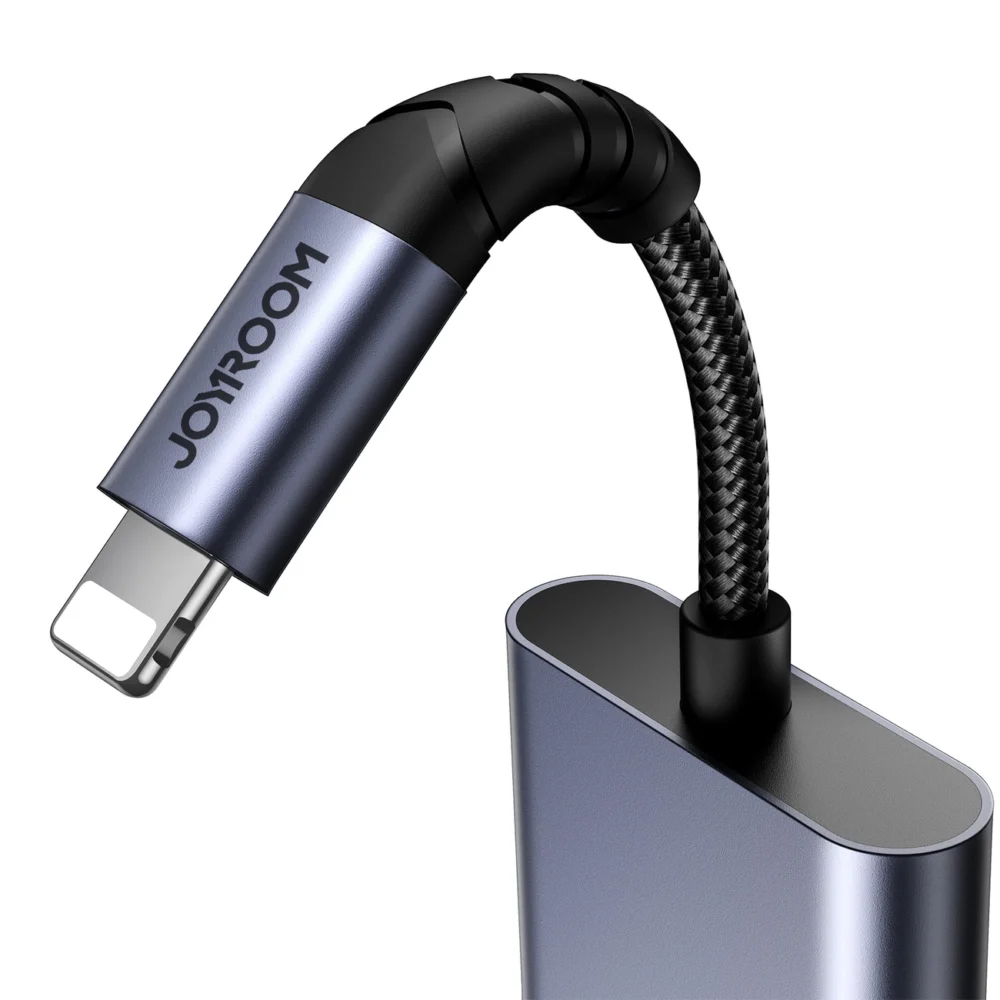 Joyroom SY-L02 Lightning to 2x Lightning DAC adapter 2in1 - blackeng