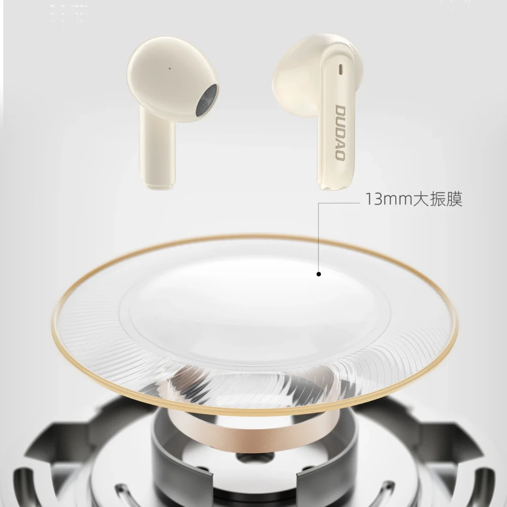 Dudao U18Pro Bluetooth 5.3 TWS wireless headphones - beigeeng
