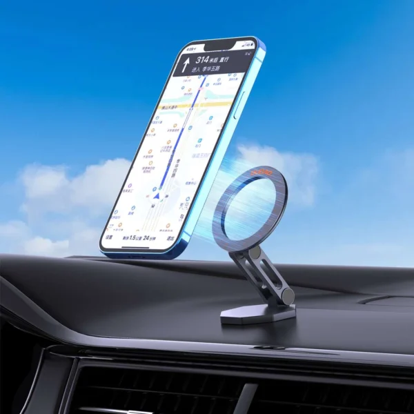 Dudao F17+ magnetic car holder for the dashboard - grayeng