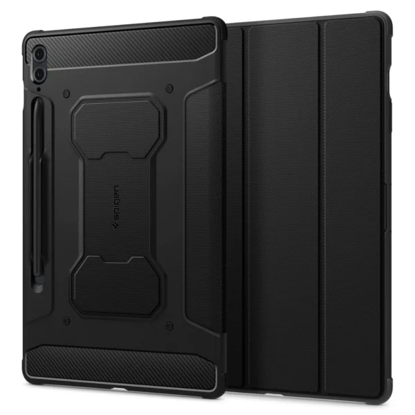 Spigen Rugged Armor Pro Case for Samsung Galaxy Tab S9 FE+ 12.4'' X610 / X616B - Blackeng