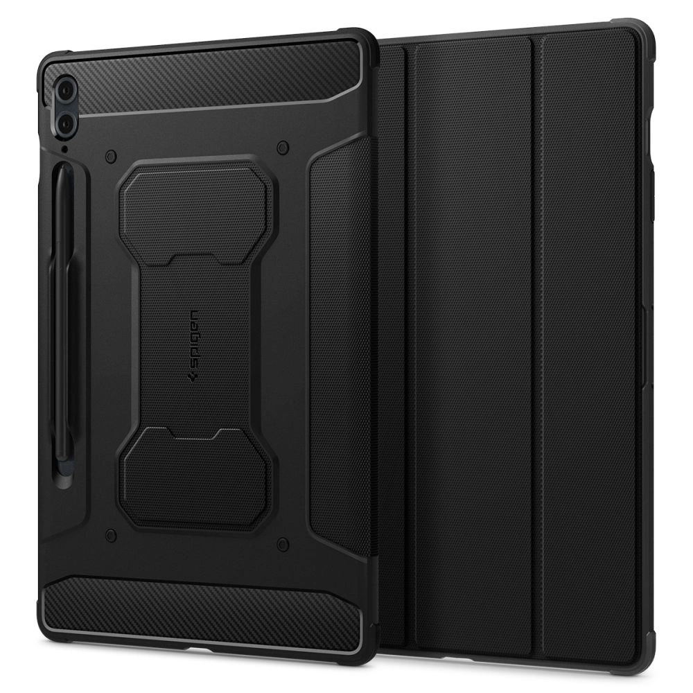 Spigen Rugged Armor Pro Case for Samsung Galaxy Tab S9 FE+ 12.4'' X610 / X616B - Blackeng