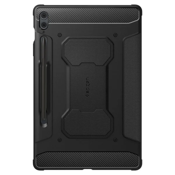 Spigen Rugged Armor Pro Case for Samsung Galaxy Tab S9 FE+ 12.4'' X610 / X616B - Blackeng