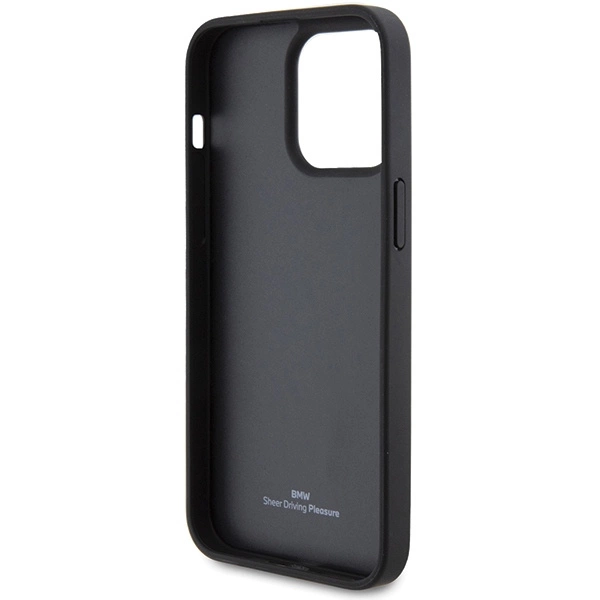 BMW Leather Diamond Pattern case for iPhone 15 Pro - blackeng