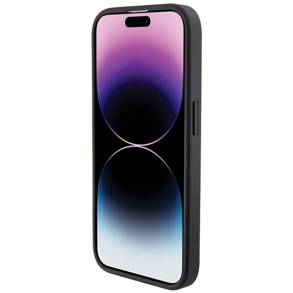 BMW Grip Stand Smooth & Carbon case for iPhone 15 Pro - blackeng