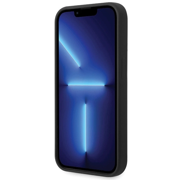 BMW Silicone Metal Logo case for iPhone 15 Pro - blackeng