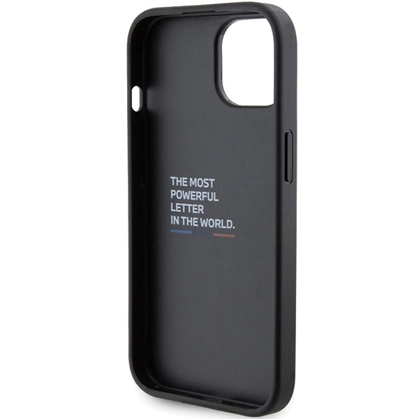 BMW Grip Stand Smooth & Carbon case for iPhone 15 - blackeng