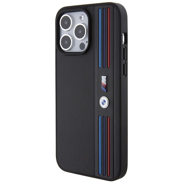 BMW Tricolor M Collection case for iPhone 15 Pro Max - blackeng